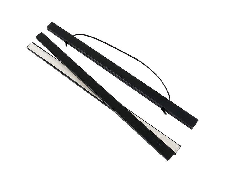 آرت ماج ملصق مغناطيسي شماعات الإطار الفاتح الخشبية الخشبية مغناطيسات القماش الفني طباعة شماعات الملصقات الملصقات لـ 10x14 10x16 10x20 إطارات معلقة (أسود 10 "") - Image 5