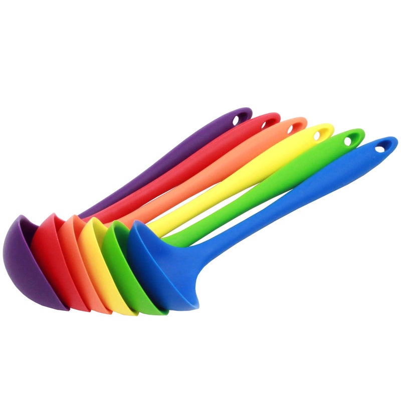 Chef Craft Premium Silicone Cooking Ladle, 11.25 inch, Purple - Image 4