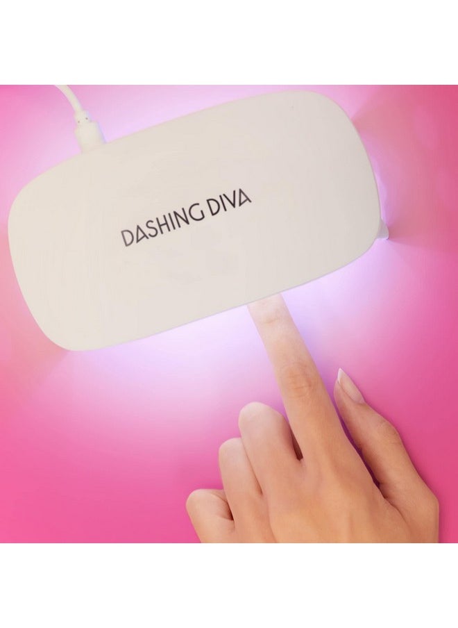 DASHING DIVA Dashing Diva Mini LED Gel Nail Lamp - Compact and Portable LED Nail Light for Gel Nails - Universal USB LED Lamp for Curing Semicured Nails & All Gel Nail Products - Includes Nail Light and USB Cord  - Image 2