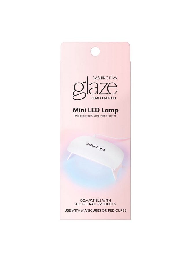 DASHING DIVA Dashing Diva Mini LED Gel Nail Lamp - Compact and Portable LED Nail Light for Gel Nails - Universal USB LED Lamp for Curing Semicured Nails & All Gel Nail Products - Includes Nail Light and USB Cord  - Image 1
