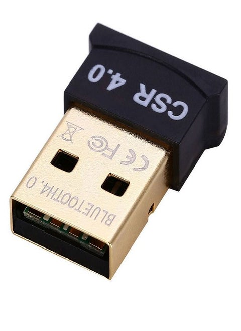 4.0 Bluetooth adapter, USB Bluetooth receiver, computer CSR 4.0 audio transmitter, win8/10/11 driver, free of charge, suitable for desktops, laptops, mice, keyboards, printers, headphones, speakers, c