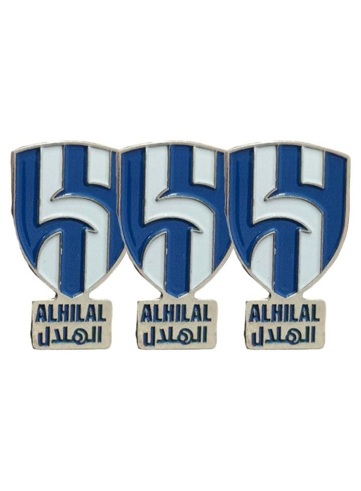 هلالا 3 قطع من ملصقات الهلال المعدنية للجوال أو أي سطح أملس - Image 2