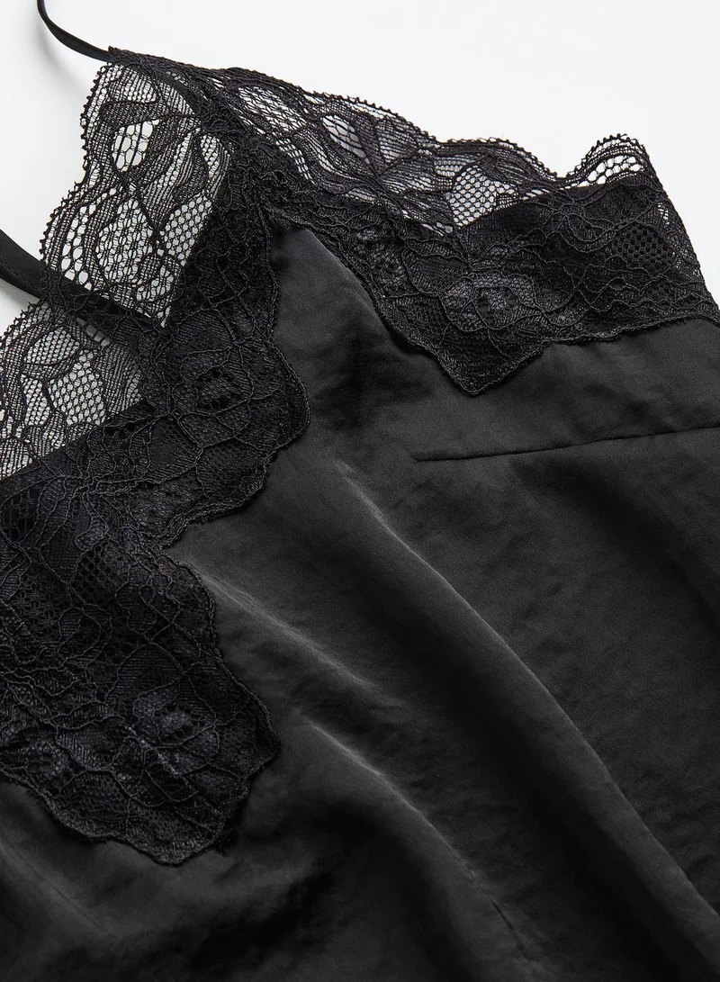 H&M Knitted Cami & Pyjama Shorts Set