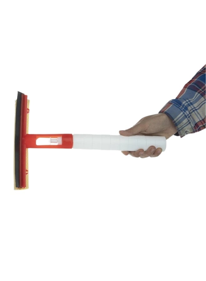 3 in 1 Window Cleaning Spray Mop with Removable Spray Bottle, Sponge and Cleaning Brush, Spray Bottle Set for Tile, Shower, Car Window (1 Piece, Red) - Image 4