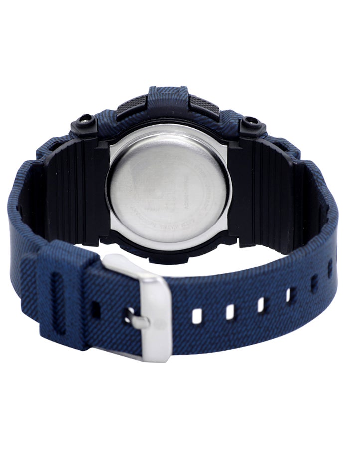 أسترو ساعة رجالية رقمية بحزام بلاستيكي أزرق داكن - Image 3