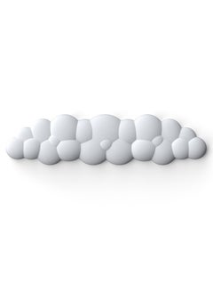 M MIAOYAN Cloud Wrist Pad Keyboard Mouse Wrist Pad Typing Wrist Pad PU Leather Memory Foam Wrist Pad (White)  - Image 1