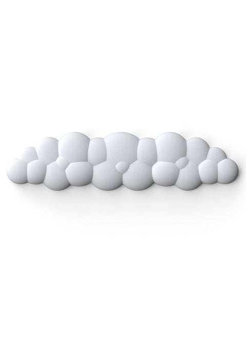 Cloud Wrist Pad Keyboard Mouse Wrist Pad Typing Wrist Pad PU Leather Memory Foam Wrist Pad (White)
