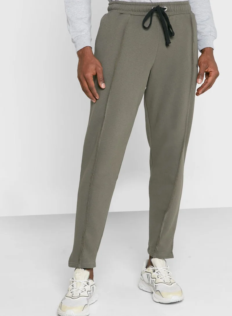 boohooman Split Hem Sweatpants