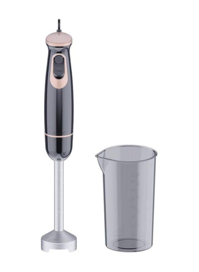 Giovina Hand Blender 1500 Watt Turkish Sharp blades for easy cutting of vegetables and fruits Multi-speed stainless Ring on top of the blender for easy cutting Made of stainless steel and equipped with a cup  - Image 1