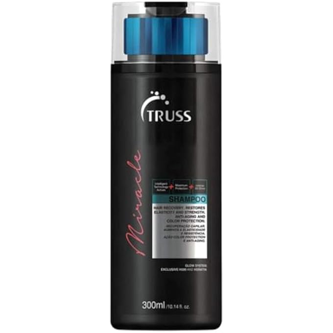 Truss MIRACLE SHAMPOO | PROTEIN & OIL BLEND FOR DAMAGED HAIR | RECONSTRUCTS,SHINES & SOFTNESS HAIRS|UV & COLOR PROTECTION|ANTI-FRIZZ & MOISTURE LOCK|DAILY SHAMPOO FOR ALL HAIR TYPES| 300ML/10.14 FL.OZ - Image 2