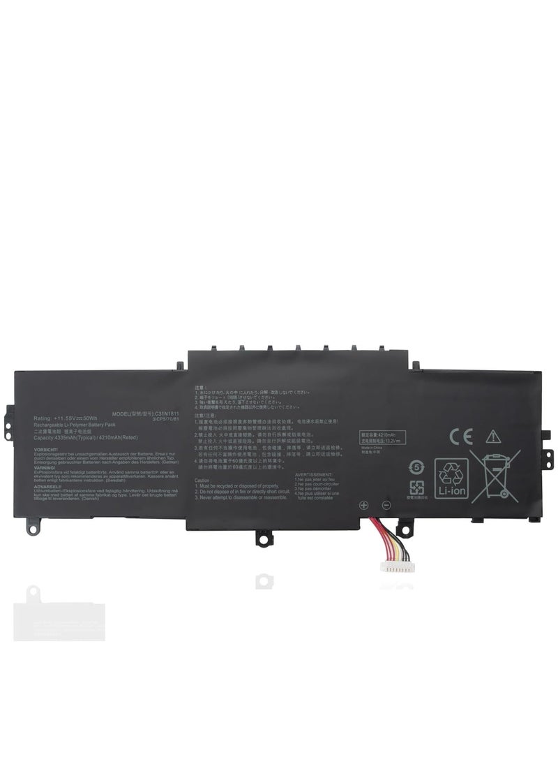 C31N1811 Laptop Battery for ASUS Deluxe14 Deluxe 13 ZenBook 14 UX433 UX433F UX433FA U433FN UX433FN UX433FL BX433FN RX433FN U4300 U4300F U4300FA U4300FN UX433FA-A6018T UX433FN-2B 3B - Image 2