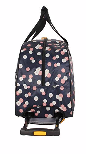 LUCAS Designer Carry On Luggage Collection - Lightweight Pattern 22 Inch Duffel Bag- Weekender Overnight Business Travel Suitcase with 2- Rolling Wheels (Ditty Floral) - Image 3