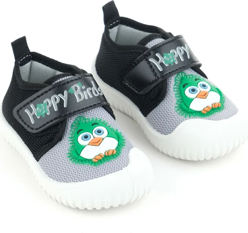 جيزر Summer Baby Boys Linen Happy Bird Velcro Adjustable Shoes