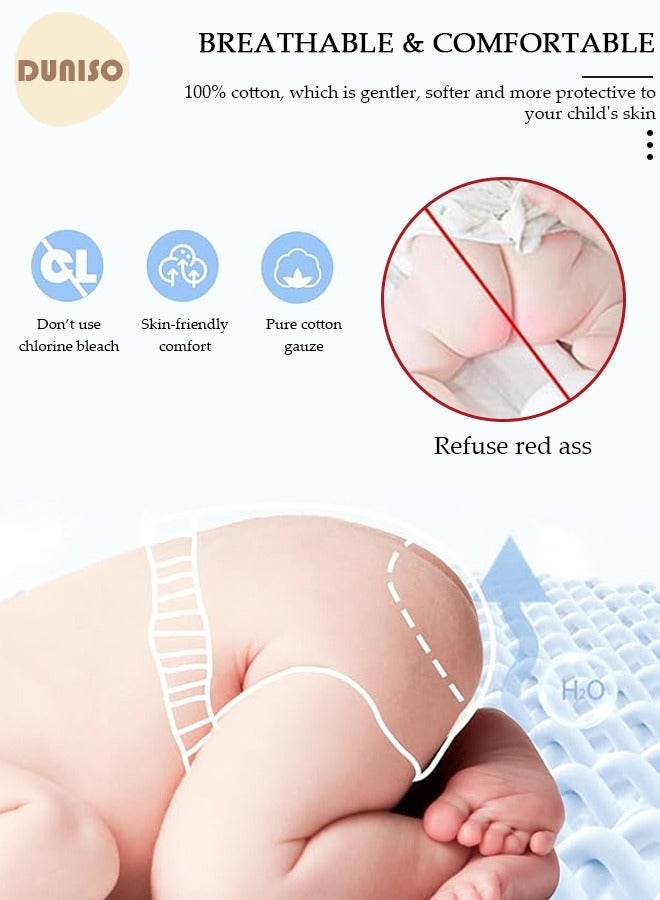 DUNISO 3 Pcs 4 Layer Breathable Cotton Training Pants Training Underwear Pants Size L Suitable For 8-13 Kg Baby Girls Boys - Image 2