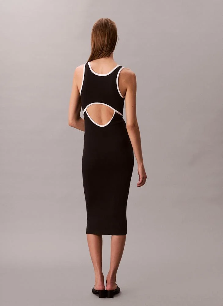 Calvin Klein Jeans Color block Sleeveless Slip Dress