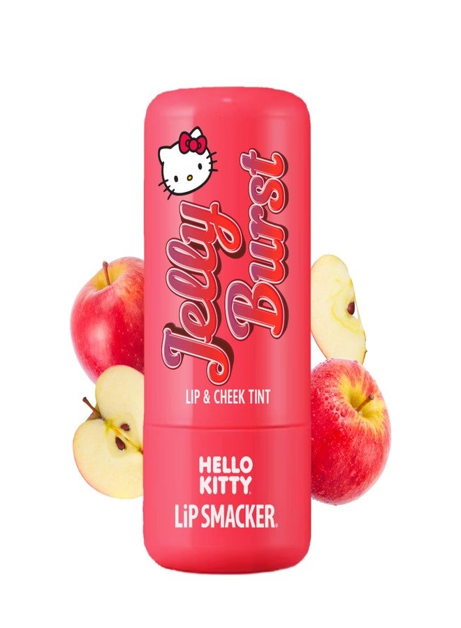 Lip Smacker Hello Kitty So Jelly Lip & Cheek Tint, Moisturizing Sheer & Buildable Color, Fun Bouncy Jelly Texture, Sweet Apple Flavor - Apple - Image 1