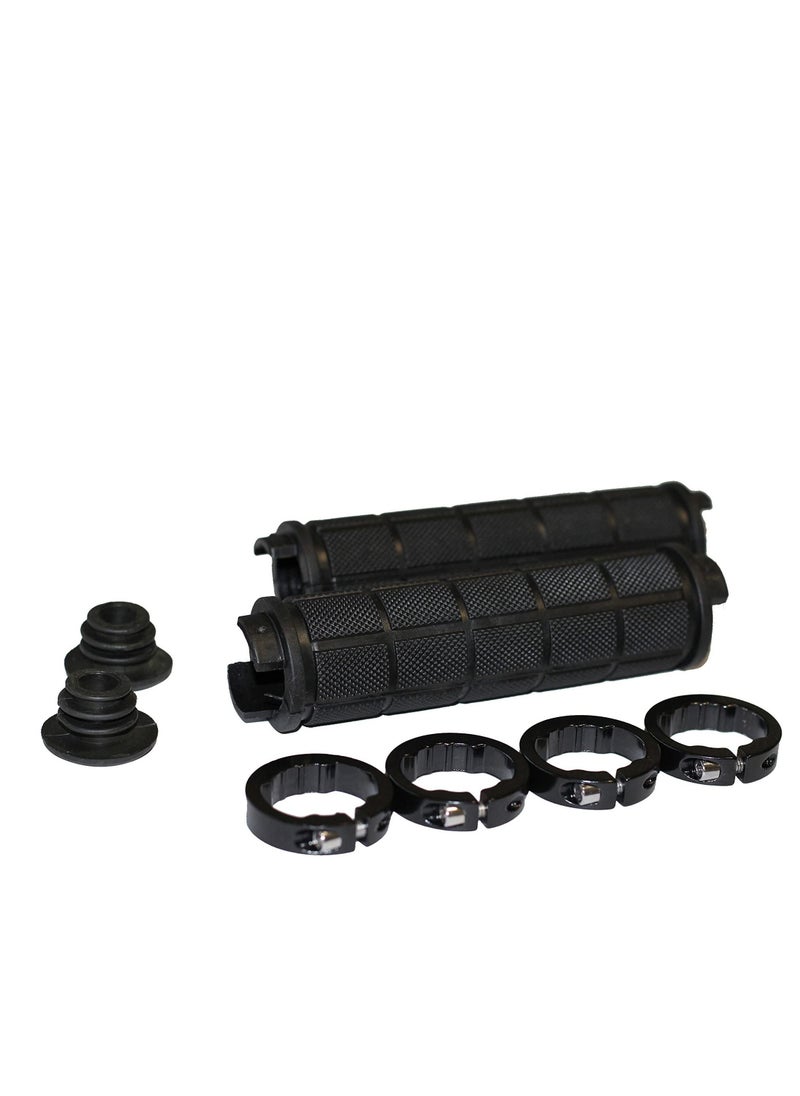 SYOSI Bicycle Handlebar Grips Rubber Anti-Slip Grip Handlebar for MTB/BMX Mountain Bike Bicycle Accessories Black 2 Pack  - Image 5