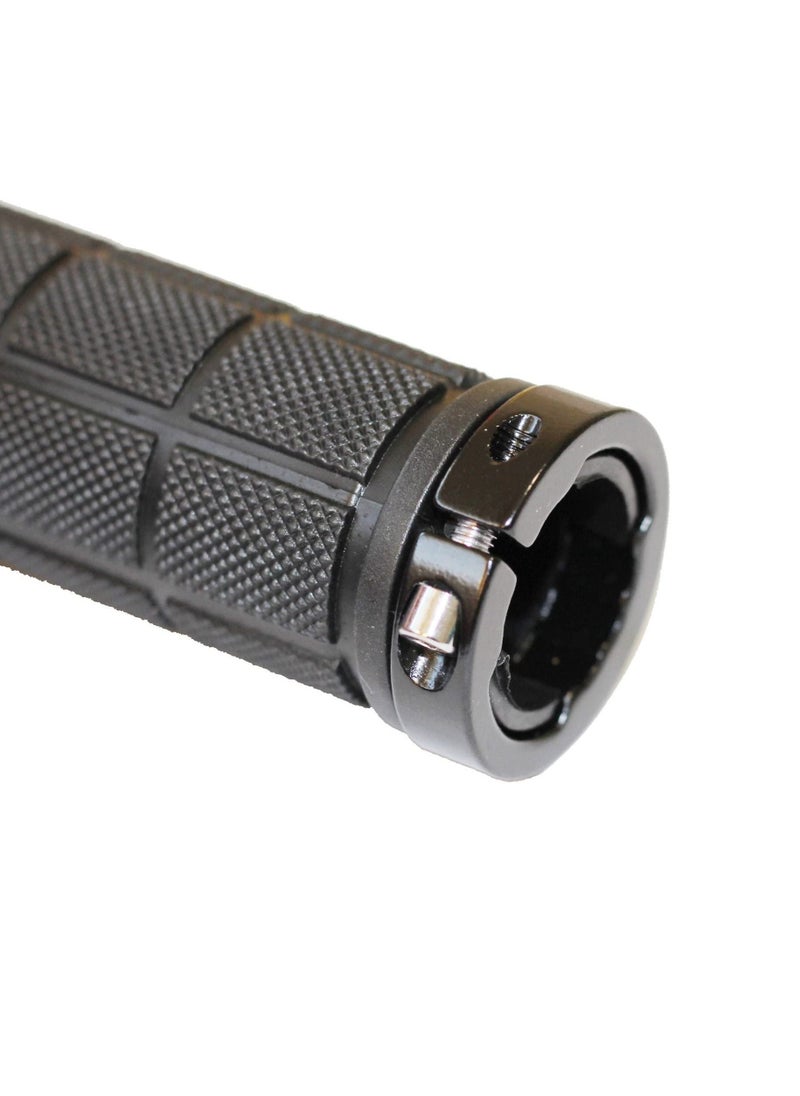 SYOSI Bicycle Handlebar Grips Rubber Anti-Slip Grip Handlebar for MTB/BMX Mountain Bike Bicycle Accessories Black 2 Pack  - Image 3