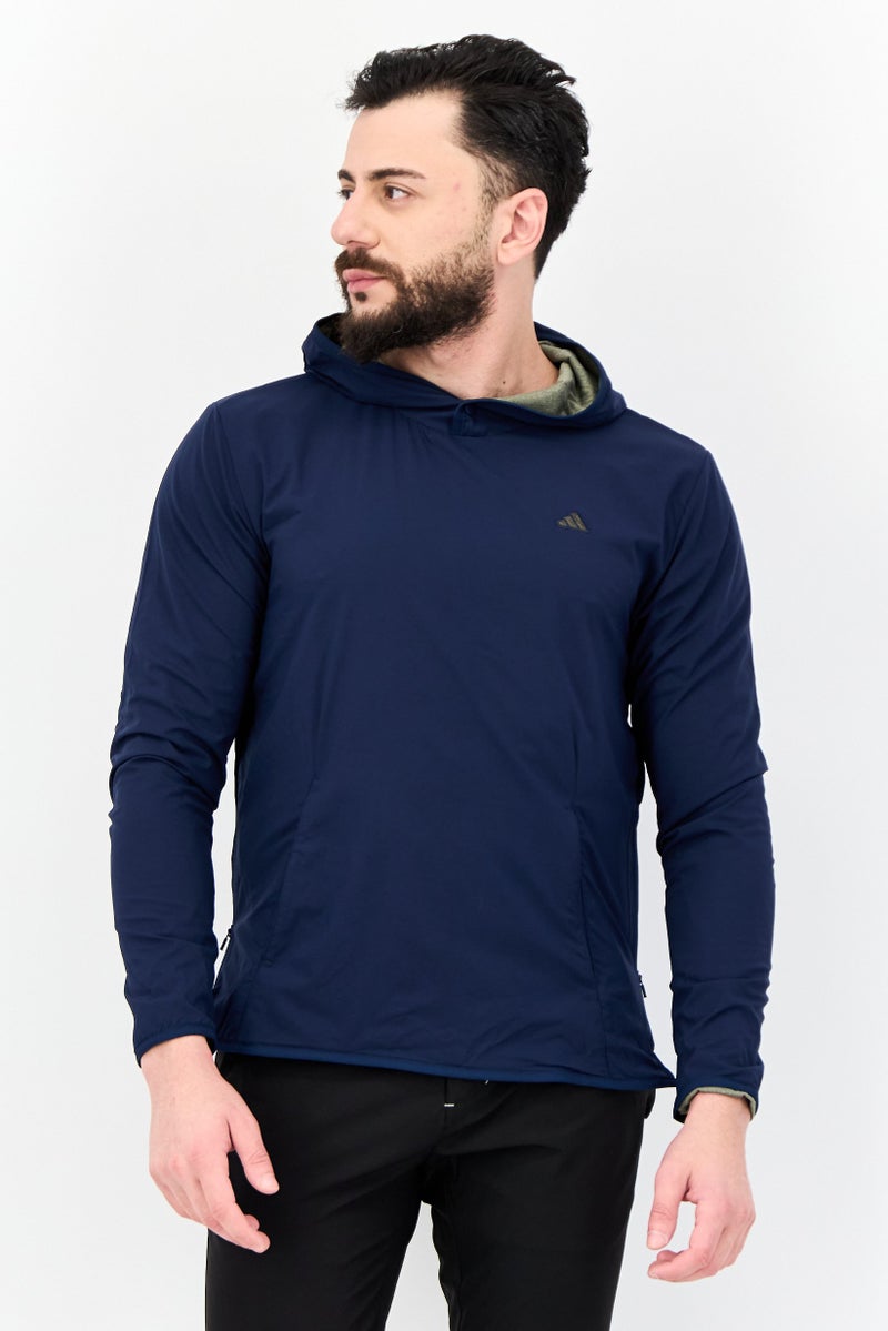 Adidas Men Sportswear Fit Long Sleeves Outdoor Sweatshirt,n Navy  - Image 1