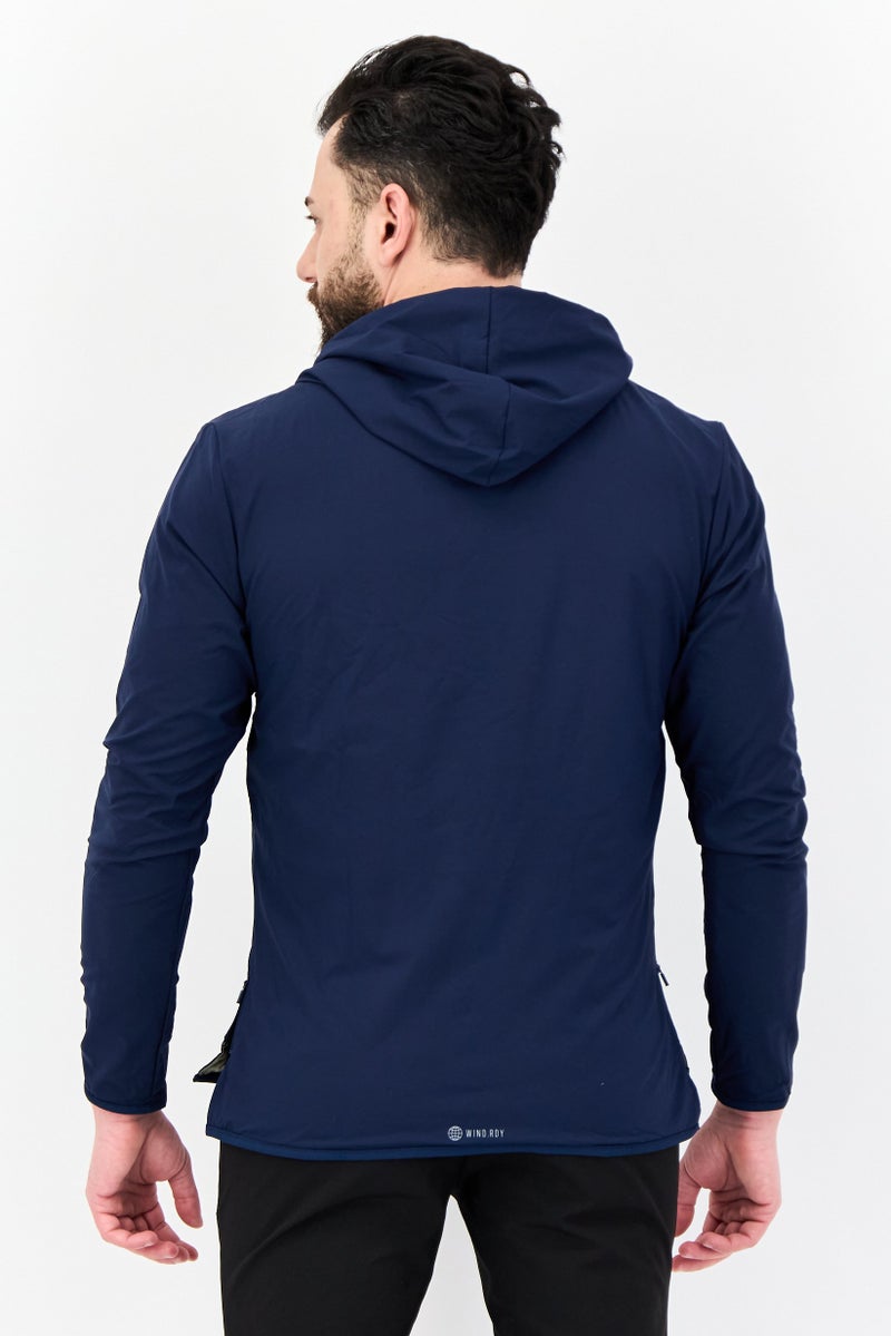 Adidas Men Sportswear Fit Long Sleeves Outdoor Sweatshirt,n Navy  - Image 3