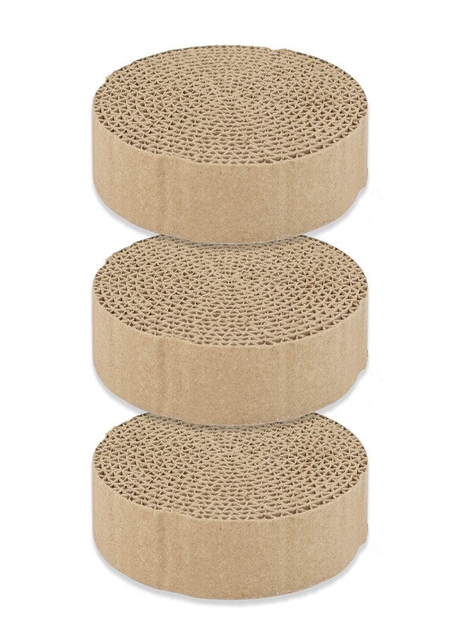 Our Pets OurPets Wobble Scratch Track Cat Scratcher Cardboard Replacement Scratching Pads - 3 Pack. Round Cat Scratcher Refill - Image 2