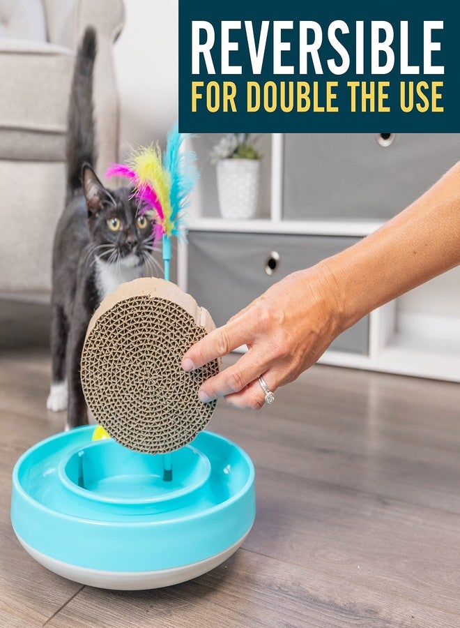 Our Pets OurPets Wobble Scratch Track Cat Scratcher Cardboard Replacement Scratching Pads - 3 Pack. Round Cat Scratcher Refill - Image 3