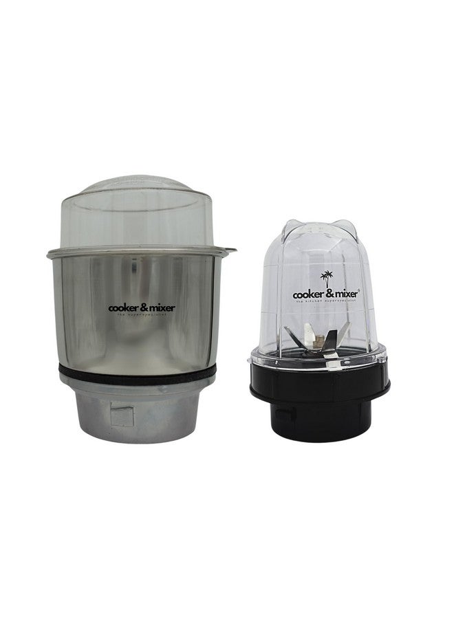 cooker and mixer Jars Combo Chutney/Spice/Bullet Jars For Bajaj/Preethi/Prestige/Activa/Sumeet/Ganga/Orient/Crompton/Lifelong/Jaipan mixer Grinder (Chutney Jar + Bullet Jar) - Image 1