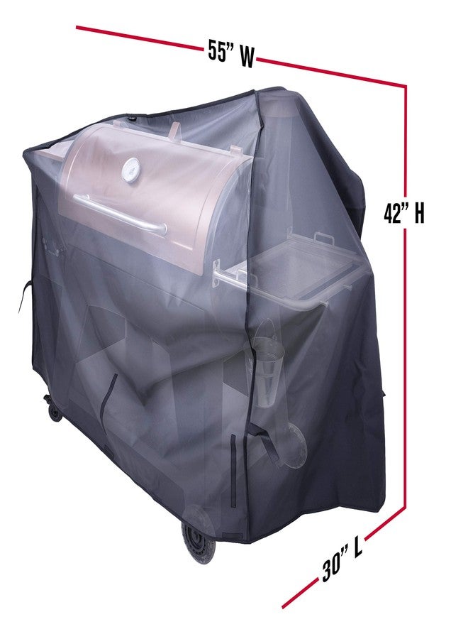 Charbroil Char-Broil 2346444P04 55-inch Large Smoker Cover, Black - Image 3