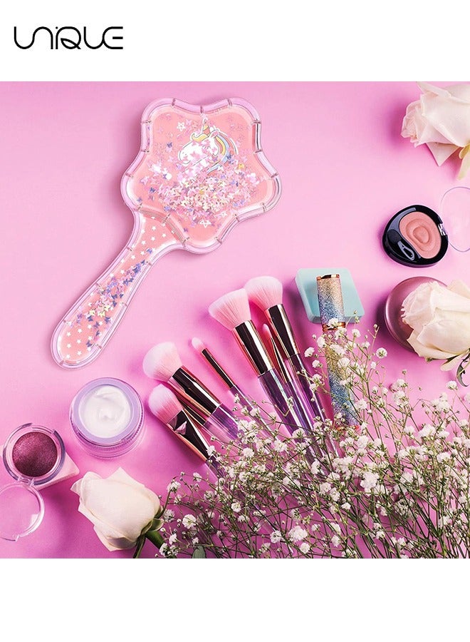 Unique 2 Pack Star Comb - Detangle Hair Brush Durable Paddle Hair Bursh Easily Glide Through Knots No Pull Panda Tangle Brushes for Women Girls to Smooth Thick Curly Thin Long Short Wet or Dry Hair - Image 5