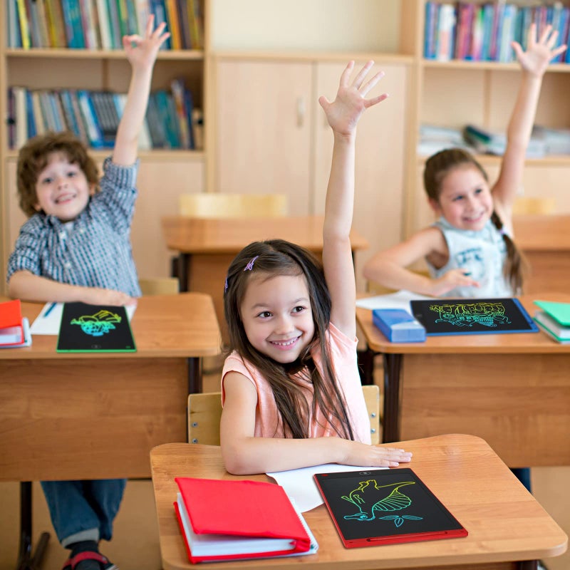 Zhehao 12 Pack LCD Writing Pad for Kids 10 Inch Erasable Doodle Boards Electronic Drawing Pads Colorful Reusable Painting Tablets Bulk Educational Learning Gifts for Christmas Boys Girls Party Favors - Image 4