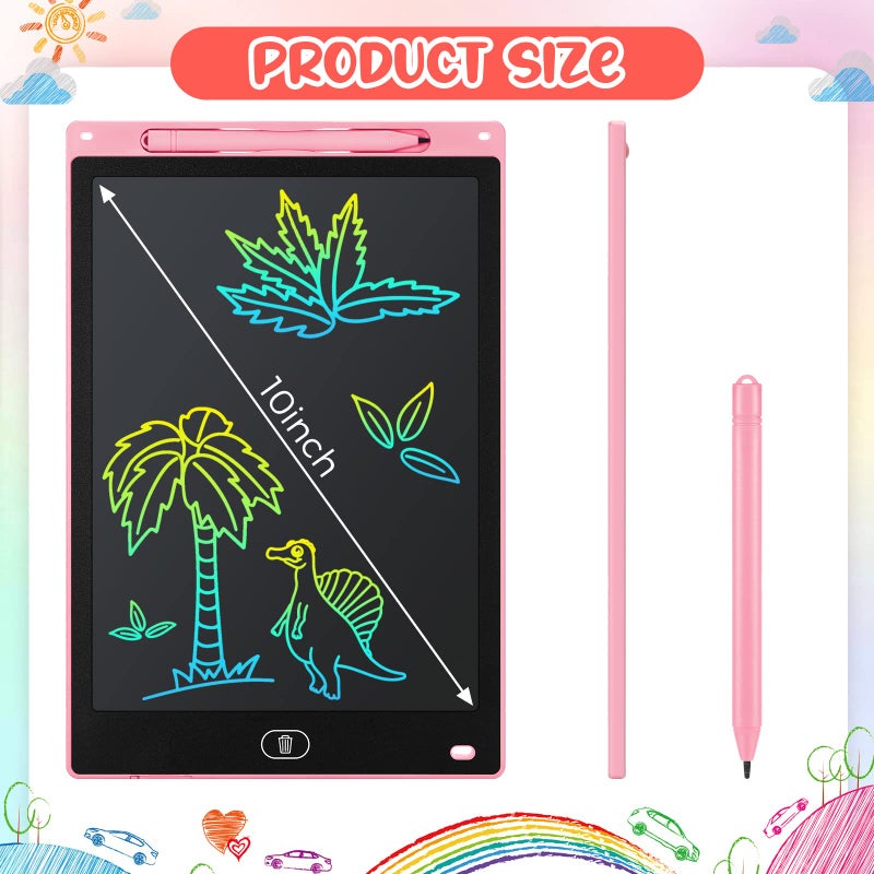 Zhehao 12 Pack LCD Writing Pad for Kids 10 Inch Erasable Doodle Boards Electronic Drawing Pads Colorful Reusable Painting Tablets Bulk Educational Learning Gifts for Christmas Boys Girls Party Favors - Image 2