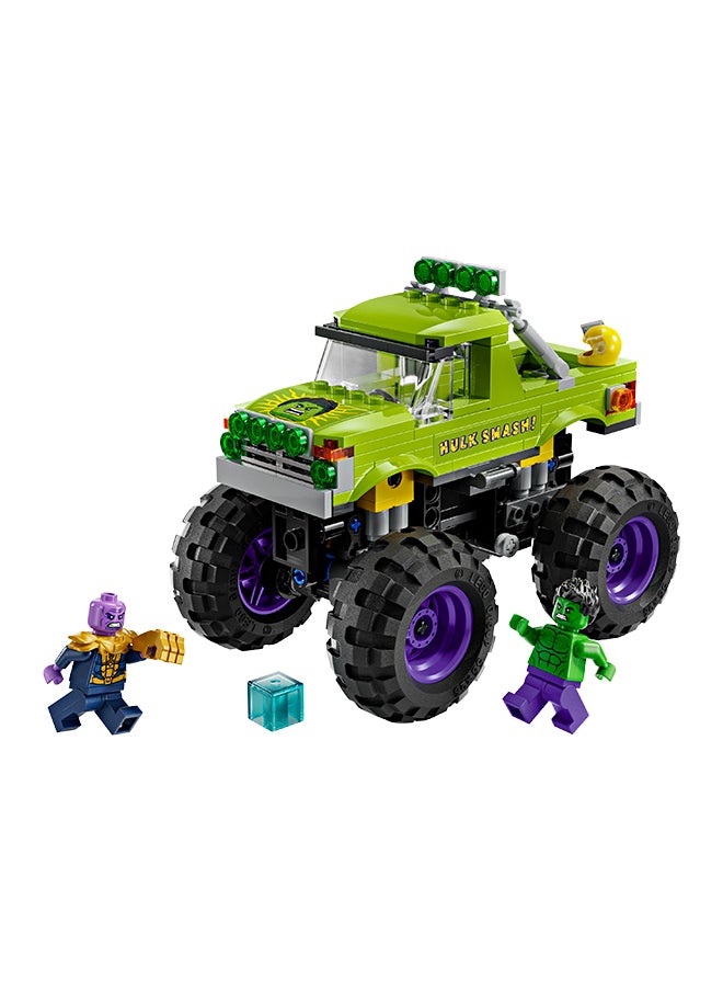 LEGO LEGO Marvel The Hulk Truck vs. Thanos - Super Hero Building Toy with a Monster Truck plus 2 Minifigures & Accessories incl. an Infinity Gauntlet - Collectible Set for 7+ Year Old Boys & Girls - 76312 (229 pieces)  - Image 4
