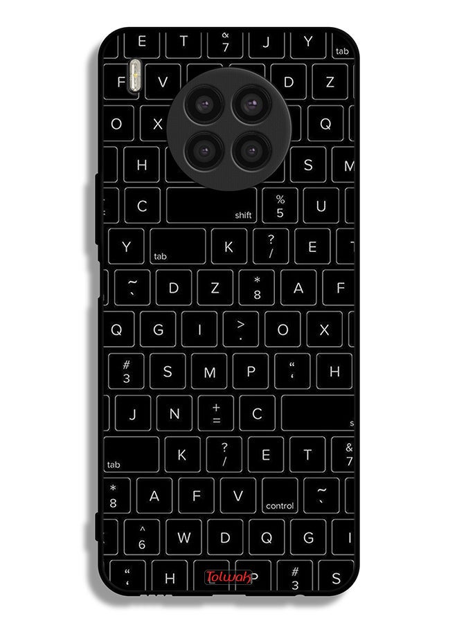 Tolwak غطاء واقي لهاتف هواوي نوفا 8i بنمط مفاتيح لوحة مفاتيح عشوائية - Image 2