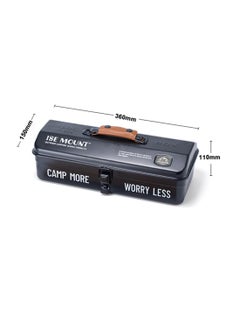 General Outdoor Tools Storage Box Portable Camping Picnic Hand Box Metal Tools Storage Box with Handle Sundries Storage Box  - Image 2