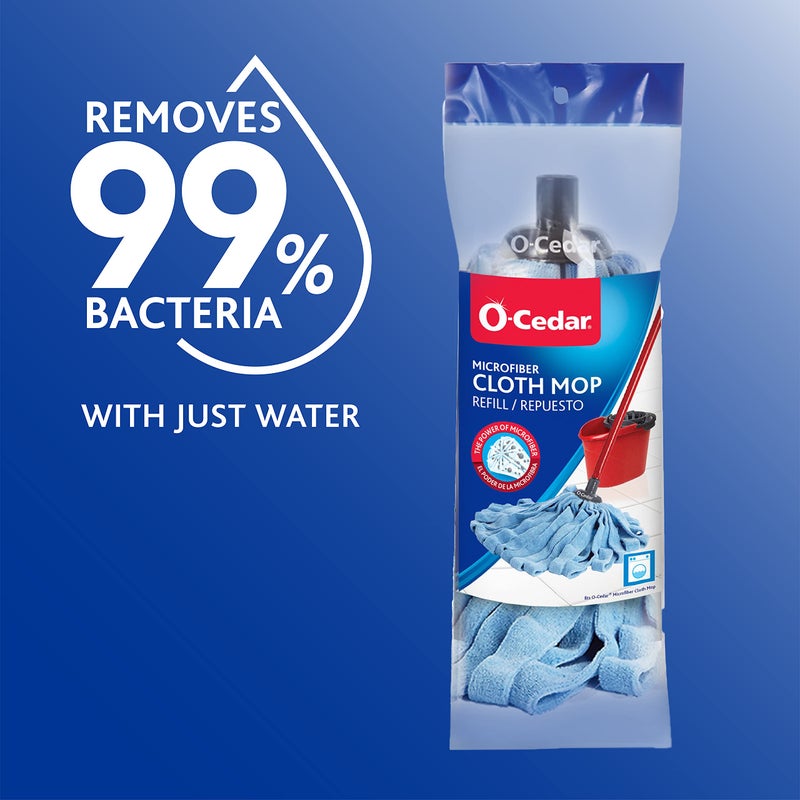 o cedar O-Cedar Microfiber Cloth Mop Refill, Blue - Image 2