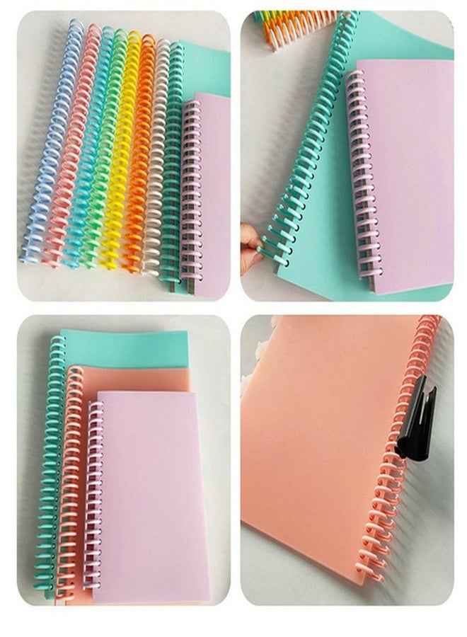 Asixxsix 14 Pcs Plastic Binding Combs, 14 Colors Comb Binding Spines, Ring Plastic Combs and Spines for Teacher Student Document Notebook File Making, for A4 B5 A5 - Image 5