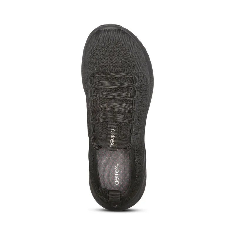 aetrex Carly Arch Support Sneakers Black
