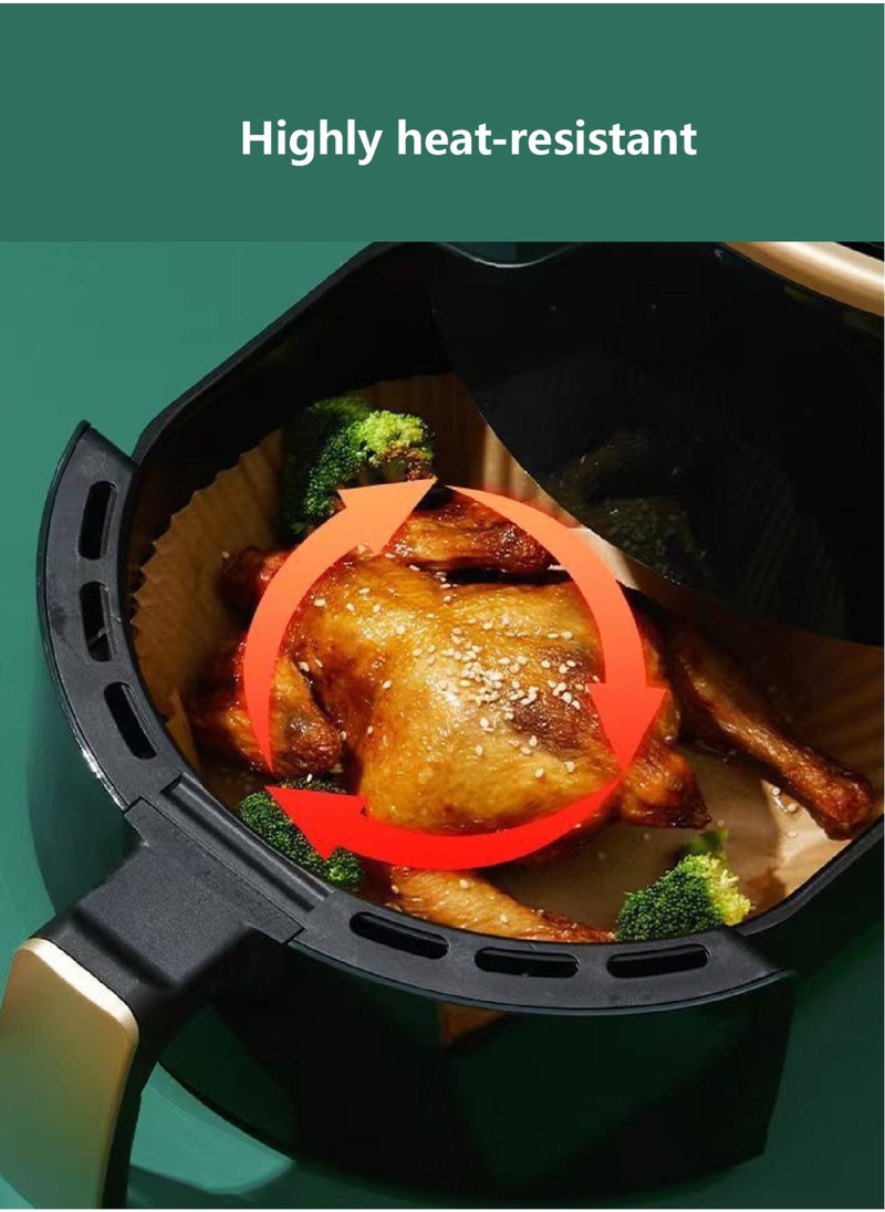 Generic Air Fryer Paper - Food-Grade Safe & Eco-Friendly, Double-Sided Waterproof & Non-Stick, Virgin Wood Pulp Material, High Heat Resistance & Tear-Proof, Oven & Microwave Safe - 100-Pieces, 16cm  - Image 4