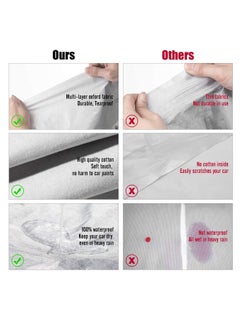 ZUIHAO Universal Fit SUV Cover Fits Vehicles 188-198 Inches in Length 5-Layer Heavy Duty Material Reflective Strip Design Comprehensive Protection  - Image 5
