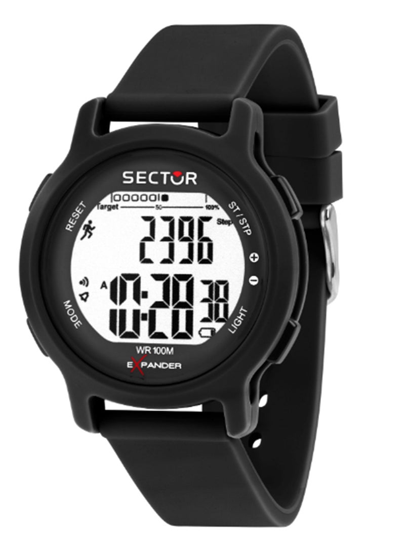 Sector EX-27 43MM DIGITAL BLACK DIAL BLACK ST - Image 1
