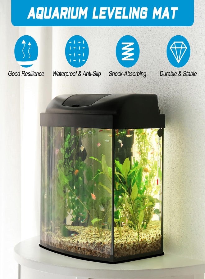 Liveek 30 x 15 x 0.2 Inches Aquarium Leveling Mat Set, Liveek Waterproof Fish Tank Pad with Scissors & Measuring Tape, Black Easy to Cut Neoprene Mat for Under Tank - Image 4