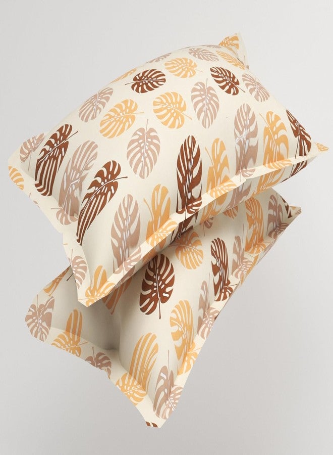 VAS COLLECTIONS 180 TC Premium Cotton Pillow Covers | Regular Pillow Cases | Set of 2 Pieces Pillow Covers only King Size (Almond, 20 x 30 Inches) - Image 1