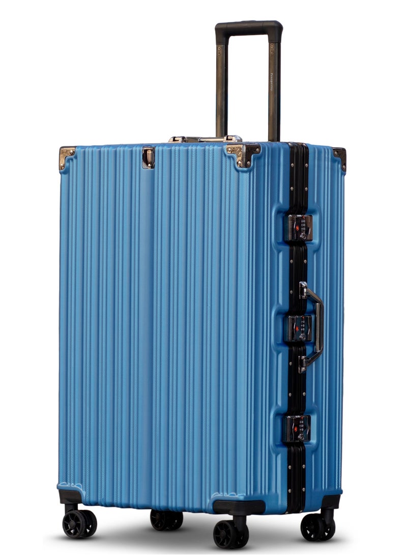 ZAAPPY prosp 28 Inch (30-35KG) Checked In Aluminum Frame Unbreakable Fashion Travel Trolley Luggage, Polycarbonate Hard Shell Suitcase with 360° Double Spinner Wheels - Image 1