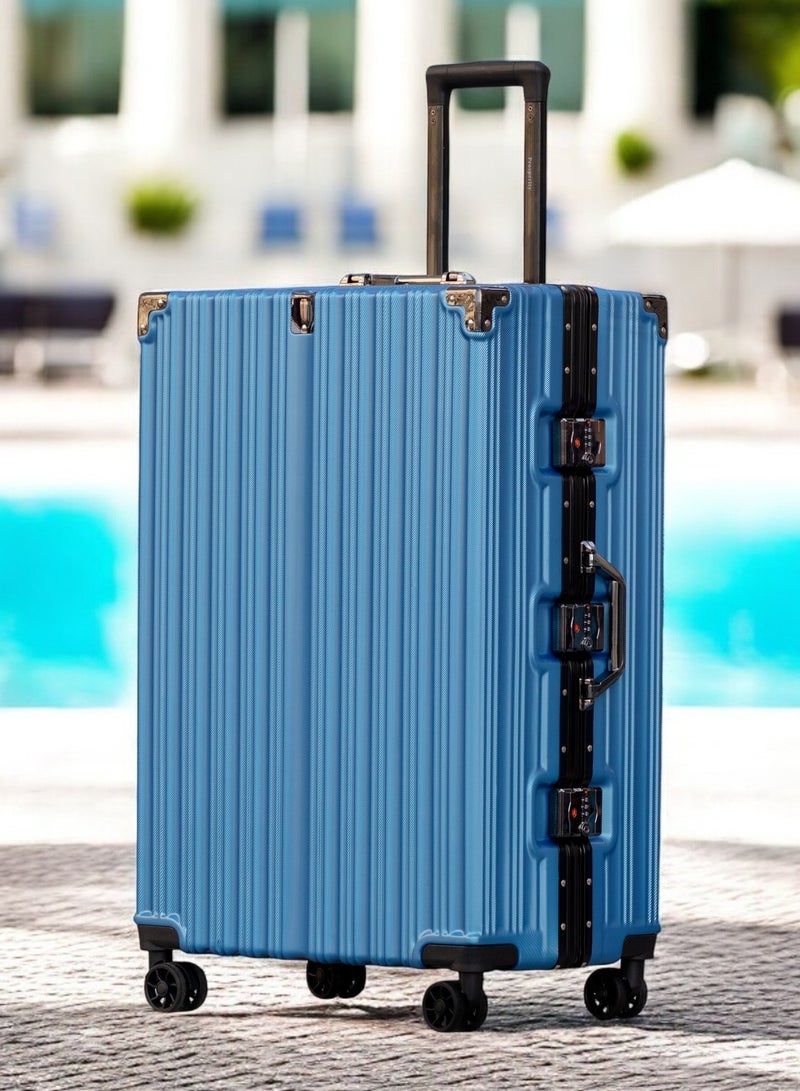 ZAAPPY prosp 28 Inch (30-35KG) Checked In Aluminum Frame Unbreakable Fashion Travel Trolley Luggage, Polycarbonate Hard Shell Suitcase with 360° Double Spinner Wheels - Image 2