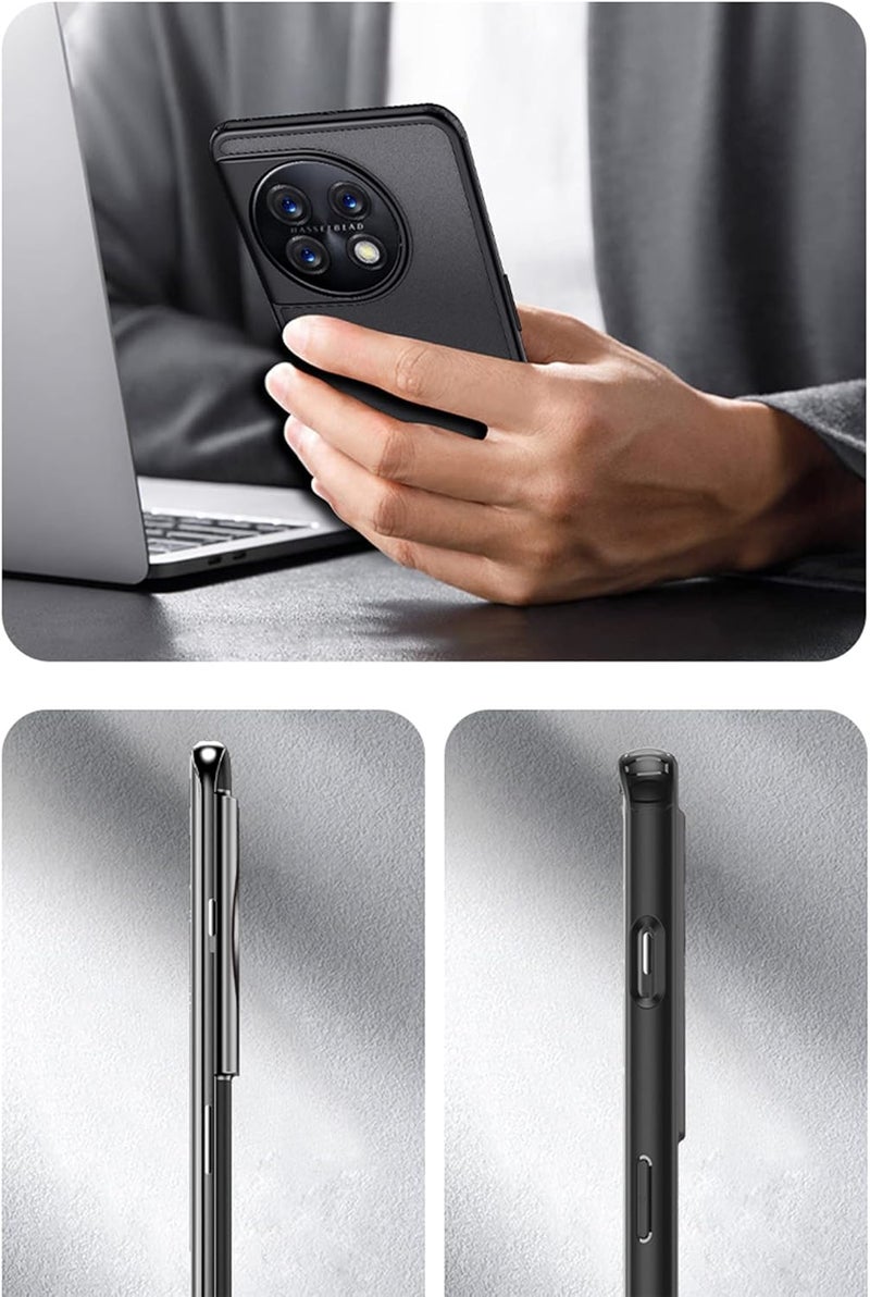 Mingwei Case For Oneplus 12R 5G Clear Soft Tpu Shock Absorption Slim Lightweight Shockproof Cover Hybrid Protective Case Compatible With Oneplus12R Black, Oneplus12R - Image 3