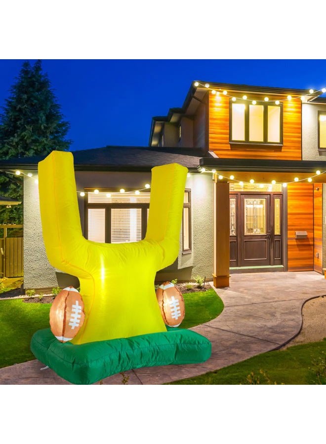 Cextoga Football Party Decor Inflatable Football Goal Post Decoration,Football Birthday Outdoor Decorations Blow Up Football Goal Post for Tailgate Decorations Game Day - Image 5