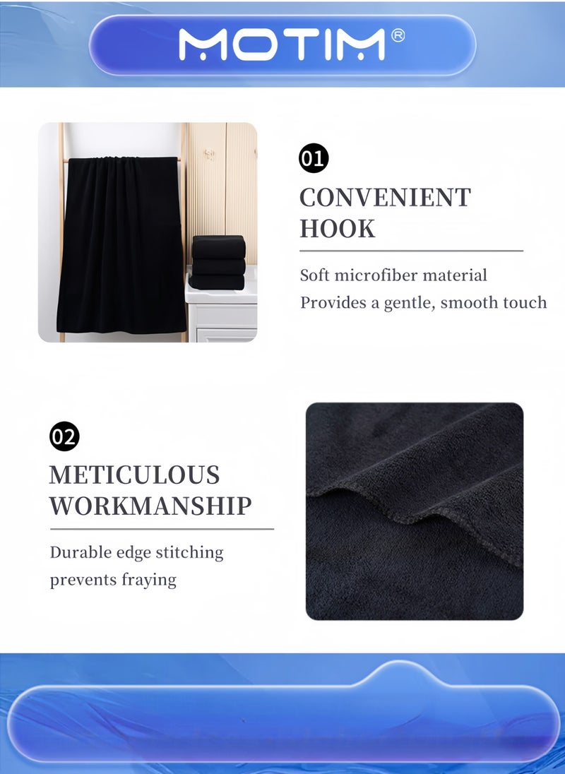 موتيم مجموعة مناشف فاخرة 8 قطع تشمل 2 منشفة استحمام 2 منشفة يد 4 مناشف وجه سريعة الجفاف وخفيفة الوزن للاستخدام في الفنادق والمسابح والنوادي - Image 5