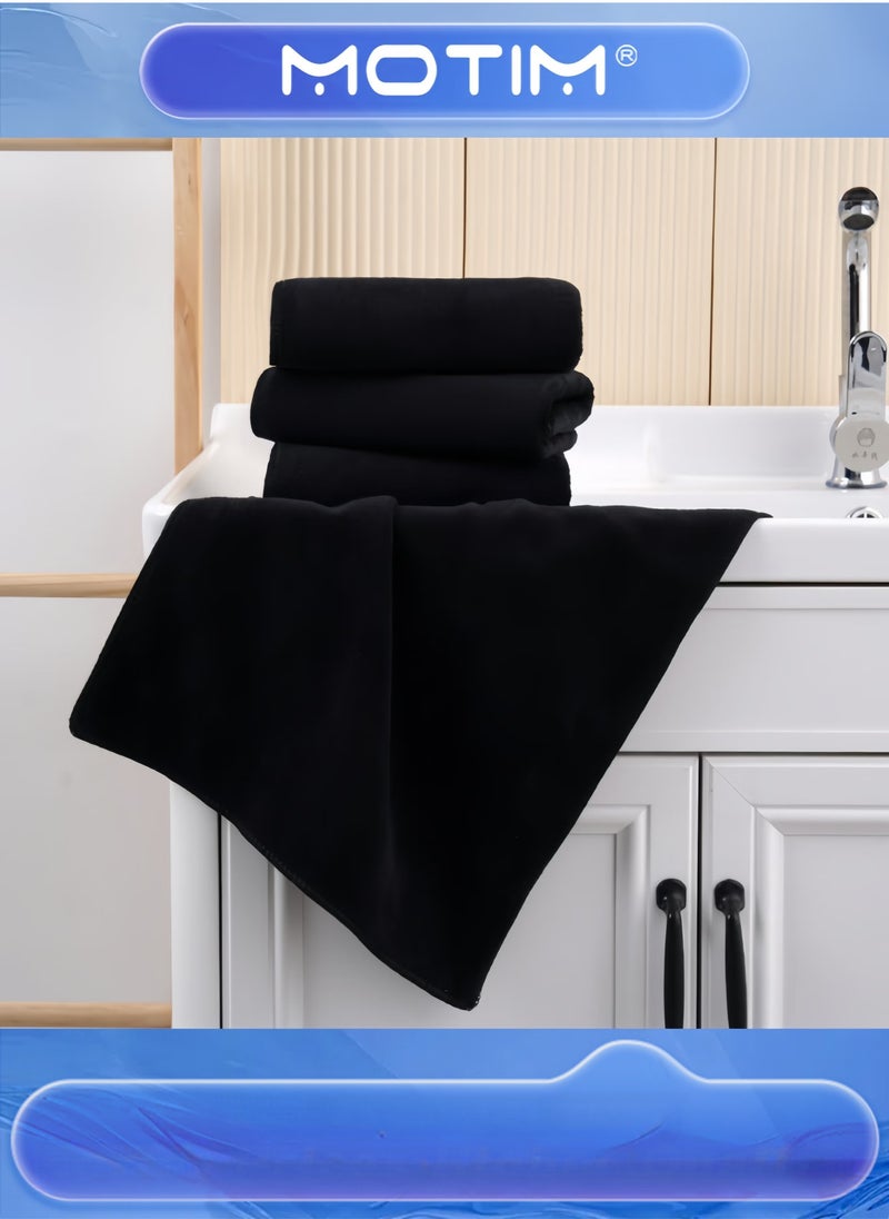 موتيم مجموعة مناشف فاخرة 8 قطع تشمل 2 منشفة استحمام 2 منشفة يد 4 مناشف وجه سريعة الجفاف وخفيفة الوزن للاستخدام في الفنادق والمسابح والنوادي - Image 2