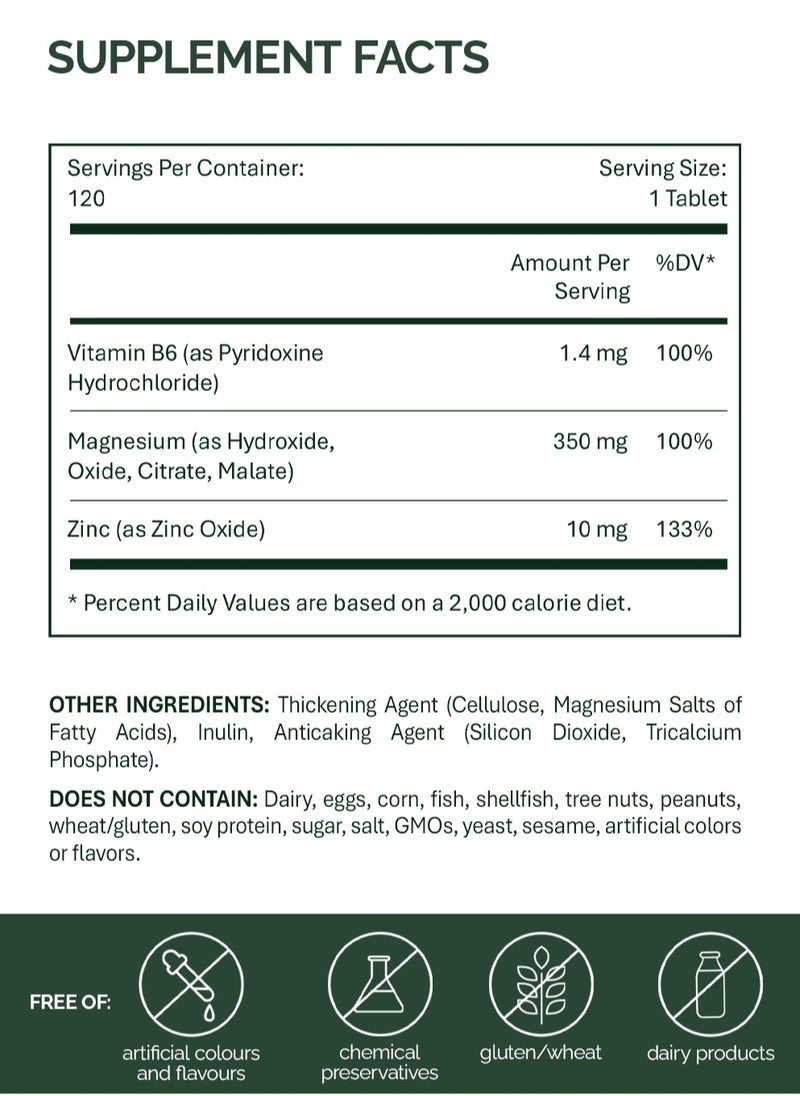 NFO NFO MAGNESIUM B6 [120 Tablets]  - Image 4