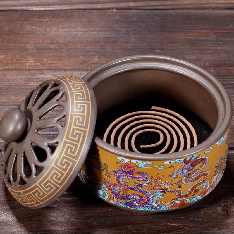 1pc Decorative Incense Holder Desktop Incense Burner Ornament Incense Container - Image 4